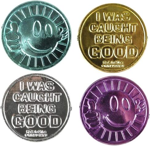 عملات معدنية بلاستيكية من شركة Dreidel، لقد تم القبض عليها كونها جيدة، أنشطة تعليمية وتعليمية في الفصل الدراسي (144 قطعة) in Kuwait