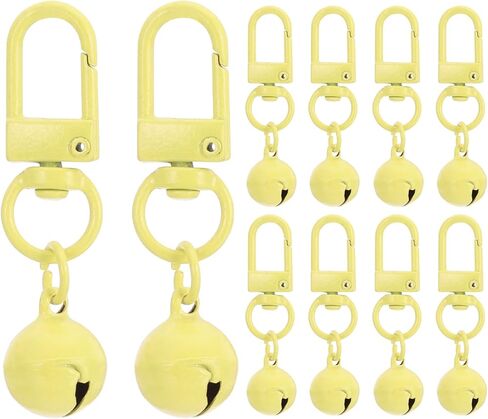 Patikil 10 PCS Dog Bell ، Cat Bell Small Pet Pet Bells Keychain Key Bulk Loud Loud jingle for dog jolar charm accessories diy christrics Christmas in Kuwait