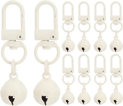 Patikil 10 PCS Dog Bell ، Cat Bell Small Pet Pet Bells Keychain Key Bulk Loud Loud jingle for dog jolar charm accessories diy christrics Christmas in Kuwait