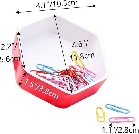NatsumeBasics Black Paper Clip Holder 30 Paper Clips Cute Plastic Paper Clip Supenser حامل للمكتب المنظم للمكاتب الإكسسوارات المدرسية المستلزمات (أسود) in Kuwait