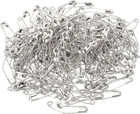 YOKIVE 200 Pcs Curved Safety Pins, Nickel Plated Quilting Pins | Fastening Clothes, Great for Crafting, Quilting, Knitting, Sewing (Silver Tone, 2.24-Inch) in Saudi Arabia