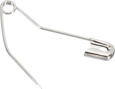 YOKIVE 200 Pcs Curved Safety Pins, Nickel Plated Quilting Pins | Fastening Clothes, Great for Crafting, Quilting, Knitting, Sewing (Silver Tone, 2.24-Inch) in Saudi Arabia