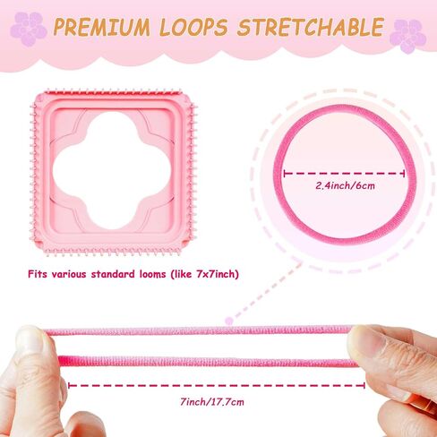 Disracker Weaving Loom Kit Toys Crafts, Arts and Crafts for Kids and Adults, Ideal Gifts for Girls Ages 5 6 7 8-12 13, Potholder Knitting Loom Kit in Saudi Arabia