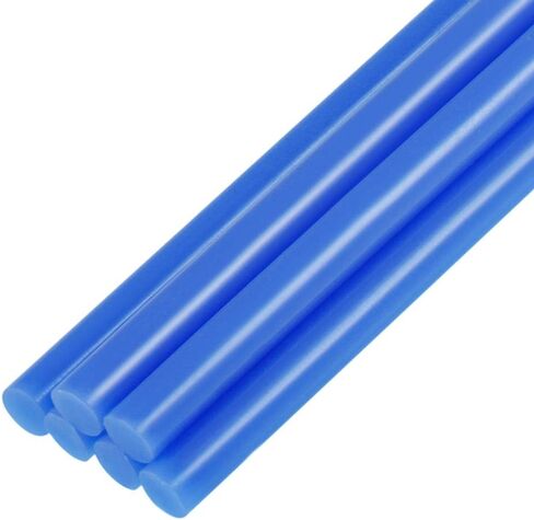 uxcell 6pcs Mini Hot Glue Sticks for Glue Gun 0.27 x 4 inch Small Glue Sticks, 7 x 100mm Blue in Kuwait