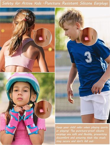 Professional Anti-Puncture Silicone Earring Backings Sports Stud Backing Food Grade Anti Allergy Soft earplug Safety Backing Clover 12psc Backing Clutch earplug Replacement for All pin Stud Earrings in Kuwait