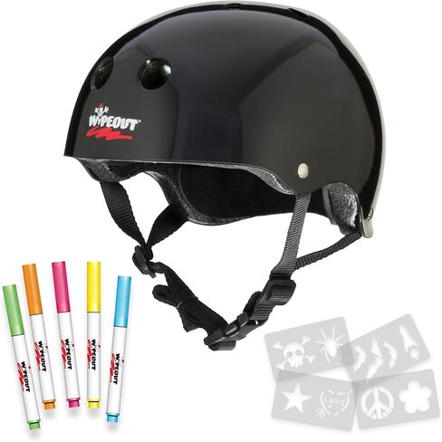 Wipeout Dry Erase Kids Helmet for Bike, Skate, and Scooter, Teal Blue Youth 5+ in Saudi Arabia