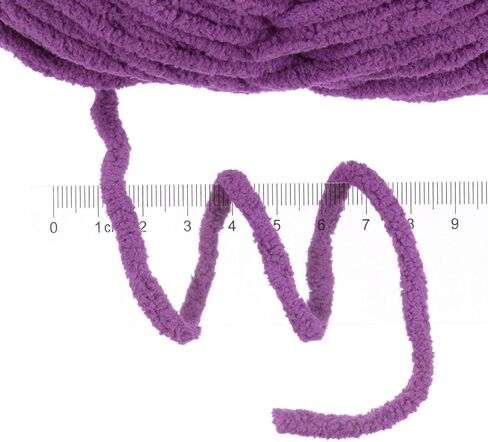 HARFINGTON 4Skeins Chenille Yarn Blanket Yarn 4x100g/14oz Gauge 5# Bulky Polyester Soft Knitting for Crochet Weaving Bag Scarf Hat, Coral, 4x68m(248yds) in Kuwait