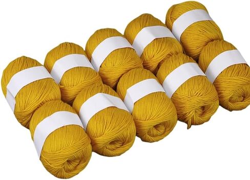 for Crocheting，10 Packs ，500gSkin Friendly Yarn, Hand Woven Fabric, Knitted Sweaters, Scarves, and Hats (22) in Kuwait