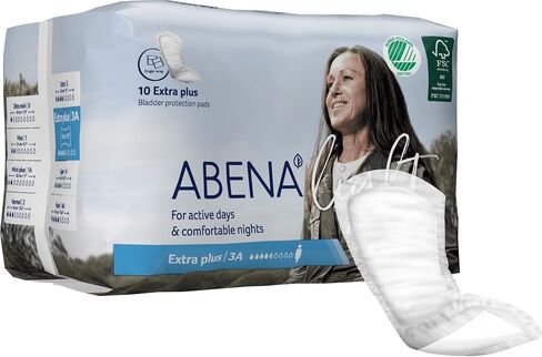 Abena Light Premium Incontinence Pad, Ultra Light Absorbency, Size 0, 240 Count (10 Packs of 24) in Kuwait