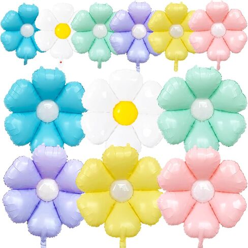 Daisy Flower Foil Balloons for Girls Birthday Party Baby Shower Decorations in Saudi Arabia