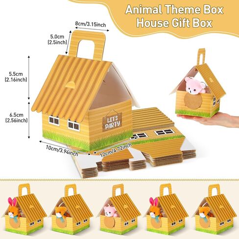 Spakon 72 Pcs Dinosaur Party Favors for Boys and Girls Includes 12 Sets Mini Dinosaur Stuffed Animals Plush Keychains Gift Box House Stickers Adopt a Dinosaur Party Favor for Dinosaur Birthday Favors in Saudi Arabia