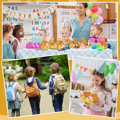 Spakon 72 Pcs Dinosaur Party Favors for Boys and Girls Includes 12 Sets Mini Dinosaur Stuffed Animals Plush Keychains Gift Box House Stickers Adopt a Dinosaur Party Favor for Dinosaur Birthday Favors in Saudi Arabia