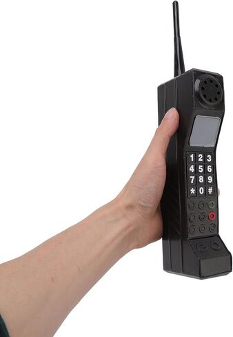 هاتف محمول خمر ، هاتف من الطوب Prop Prop School Phone Pagers and Inperers 90s هاتف مزيف لتزيين غرفة المعيشة المنزلية (أسود) in Kuwait