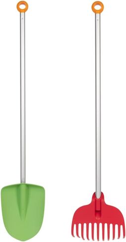 Fiskars® Kids’ Clean-up Rake and Broom Set - Kids Gardening Set - 2 Piece in Saudi Arabia
