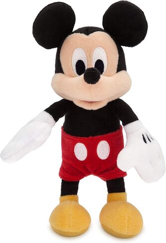 Disney Mickey Mouse Plush - Mini Bean Bag - 9 Inches, Mickey and Friends, Iconic Cuddly Character with Classic Embroidered Features, Suitable for All Ages 0+ Toy Figure in Saudi Arabia