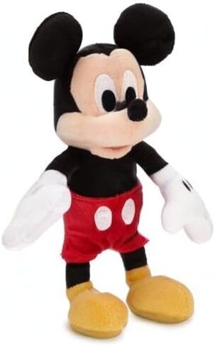 Disney Mickey Mouse Plush - Mini Bean Bag - 9 Inches, Mickey and Friends, Iconic Cuddly Character with Classic Embroidered Features, Suitable for All Ages 0+ Toy Figure in Saudi Arabia