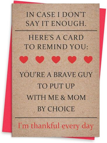 Funny Father's Day Card for Dad, Humor Fathers Day Card Gifts from Son Daughter, Naughty Dad Gifts for Men Him in Kuwait
