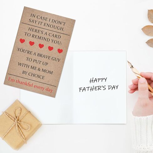 Funny Father's Day Card for Dad, Humor Fathers Day Card Gifts from Son Daughter, Naughty Dad Gifts for Men Him in Kuwait