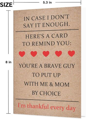 Funny Father's Day Card for Dad, Humor Fathers Day Card Gifts from Son Daughter, Naughty Dad Gifts for Men Him in Kuwait