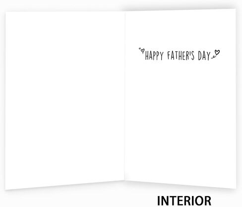 Funny Fathers Day Card for Step Dad,Happy Father's Day Gifts from Step Daughter Son,Bonus Dad Fathers Day Card Gift in Kuwait