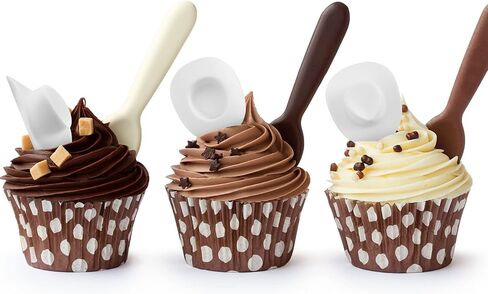 40 Pieces Plastic Mini Cowboy Cowgirl Hat Western Hat Cupcake Toppers Miniature Cute Doll Party Toy Accessories for Dollhouse Decorations in Saudi Arabia