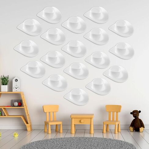 40 Pieces Plastic Mini Cowboy Cowgirl Hat Western Hat Cupcake Toppers Miniature Cute Doll Party Toy Accessories for Dollhouse Decorations in Saudi Arabia