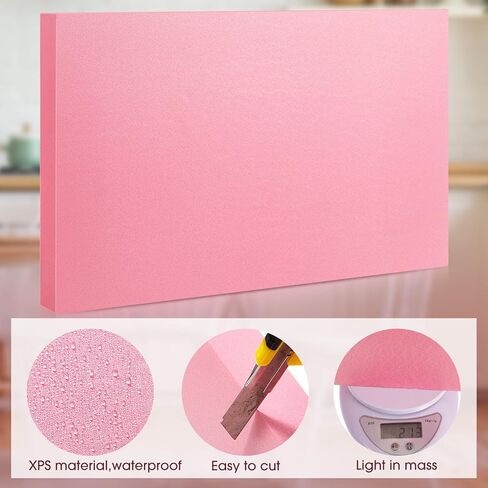 XPS FOAM 12 × 15 "و 12 × 7.5" مستطيل البوليسترين ، لوحة الرغوة ، لمستلزمات الفنون النمذجة DIY (4 أجزاء ، سمك ： 1 بوصة) in Kuwait
