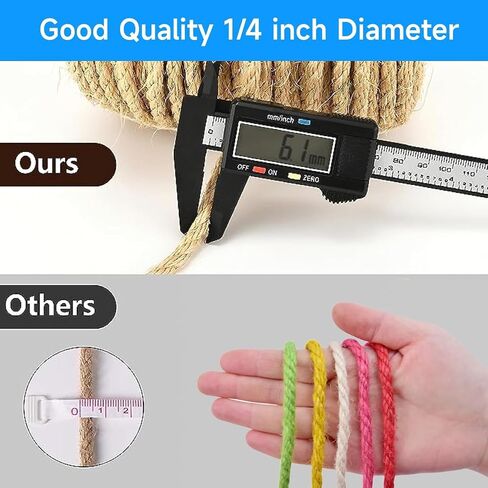 Multicolor Cat Scratch Post Replacement Rope, Repair and Replace Scratching Post, 1/4" Cat Scratch Post DIY Jute Twine,for Scratching Post Tree Replacement. (Green, 1/4IN by 50FT) in Kuwait