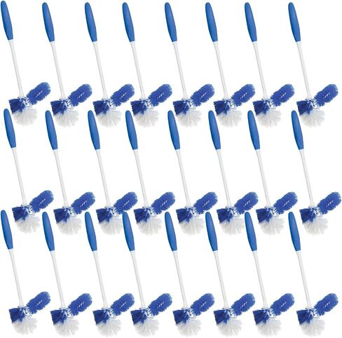 Toilet Brush and Holder Set, Classic Version, Durable, Strong Bristles for Deep Cleaning, Non-Scratch w/Compact Space Saving Storage Holder, 2 Pack in Kuwait