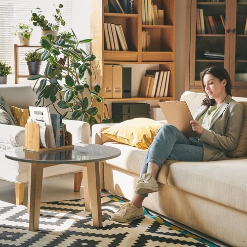 Cook Book Organizer, Recipe Book Holder Rack, Tabletop Stand for Convenient Cookbook Storage, 4-Slot Cook Book Stand Kitchen, Binder Holder for Desk & Countertop (Black, 12.6 x 8 7.72'') in Kuwait