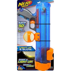 Nerf Dog Tennis Ball Blaster Dog Toy white, 2.5 Inch Glow Reload Ball