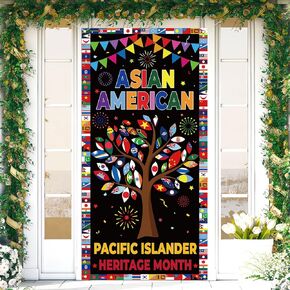 ديكور دائرة الباب الأمريكية الآسيوية و Pacific Islander Honor