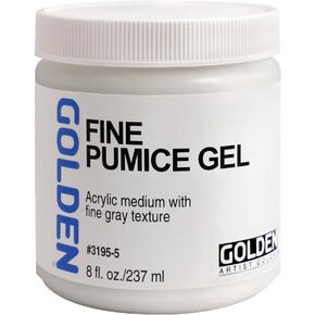 Golden Acryl Med 8 Oz Fine Pumice Gel - White
