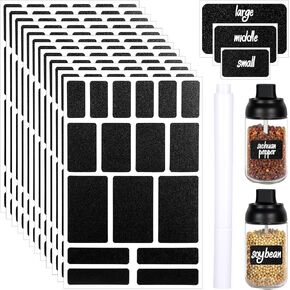 171PCS Labels Stickers Removable Labels for Storage Bins Spice Jars Label Price Stickers Chalkboard Markers Food Tag Easy Peel Off Custom Price Stickers Storage Containers Classification