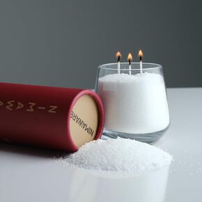 Nimaware Pearled Candle Sand | طقم شمعة مسحوق غير سامة غير سامة | حبات الشمع النباتي | 30 فتيل | صنع شمعة الرمال DIY | طويل الأمد وآمن | معطرة | 8.8 أوقية (أبيض)