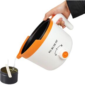 WcoDusak Electric Wax Melter for Candle Making with Spout,Small Candle Wax Melting Pot 1.5Qt(24Oz),Multifunctional Candle Making Tool Pot for Melting Candle Wax