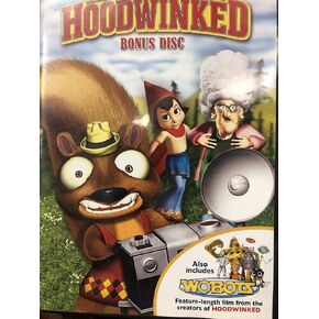 قرص مكافأة Hoodwinked مع فيلم Wobots DVD بطول الطول