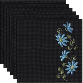 Benecreat 6pcs 14 CT Square Black Plastic Mesh Sheets و 12 × 12 بوصة للتطريز والمشاريع المتقاطعة والحرف اليدوية و DIY