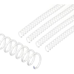 Patikil 14mm (9/16 ") ملفات ربط دوامة بلاستيكية ، 50 جهاز كمبيوتر ملزمة 115 ورقة السعة 3: 1 حلزونيات ملزمة الملعب لألواح الورق الملزمة ، شفافة