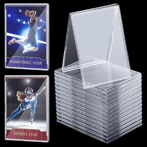 50 Pcs Baseball Trading Card Sleeve Sports Game Football Card Holder Hard Plastic Protectors for Standard Size