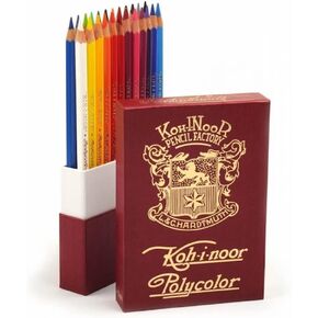 مجموعة قلم رصاص من Koh-i-i-Noor Penclor ، 24 أقلامًا متنوعة ملونة في علبة قديمة ، مجموعة واحدة (3824024020TK) ، Multicolor ، 14 × 3 × 1 سم
