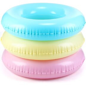 shinyrelief 3 PCS قابلة للنفخ مسبح عوامات 30 '' معكرون السباحة الأنبوب الداخلي للأطفال حلقات السباحة الطوافات العوام