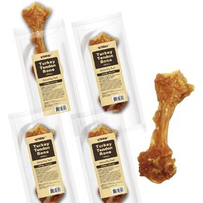 Turkey Tendon for Dogs – 100% Natural, USA-Sourced, High-Protein, Low-Fat, Long-Lasting Dog Chew, Rawhide Alternative, Hypoallergenic Puppy & Dog Treats, Strips in Kuwait