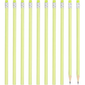 أقلام الرصاص Round Round ، 48 Pack HB Graphite Pencilits مع أقلام محوّر أقلام الرصاص Pencil Pencil For Classroom Supplies ، Green