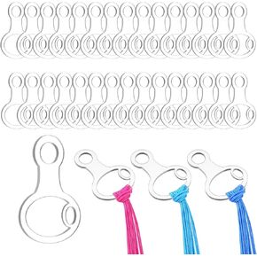 بكرات أكريليك واضحة ، 30pcs تطريز الخيط بوكس ​​أشكال القرع خيط مؤشر ترابط كروس التطريز صاحب الخيط منظم لروايات القطن المتقاطعة الحرفية DIY تخزين الخياطة الحامل