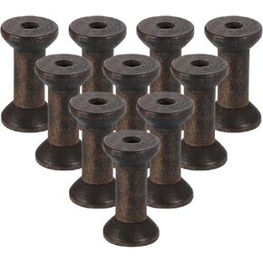 UXCELL 25PCS بكرة خشبية فارغة ، 0.8 "× 1.6" الخشب الخشبي غير المكتم
