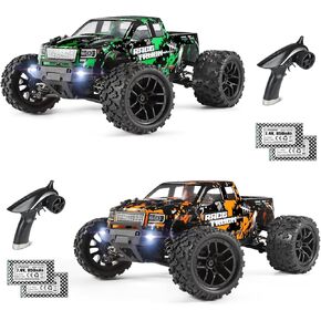 Haiboxing 1/18 Scale RC Monster Truck 18859 ، Hobby Grade 4x4 Off-Road Truck Max SPEED 36km/H ، RC Cars للبالغين والأطفال يلعبون في وقت واحد دون تدخل في الإشارة ، واثنين من batties لكل سيارة RC