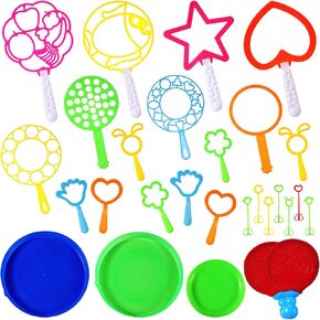 30 PCS صولج Big Bigble مع صانع صناعة الفقاعات الدرج مع صينية للأطفال للبنين معظم الأعمار في الهواء الطلق حفلات أعياد الميلاد ، بدون حل الفقاعة