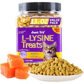 13.4 أوقية Lysine Cat يعامل نكهة السلمون الطبيعية بسكويتات القطط الصحيحة بسكويت الوجبات الخفيفة ليسين لرعاية الأسنان للقطط والقطط