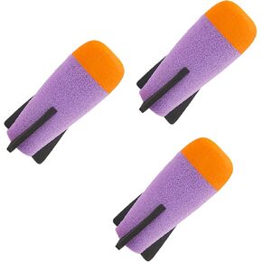Walwal Mega Missile Bullets Bullets متوافقة مع سلسلة Nerf N-Strike Elite ، Ultimate Precision & Power for NERF Party Perfresal (Purple ، 3pcs)